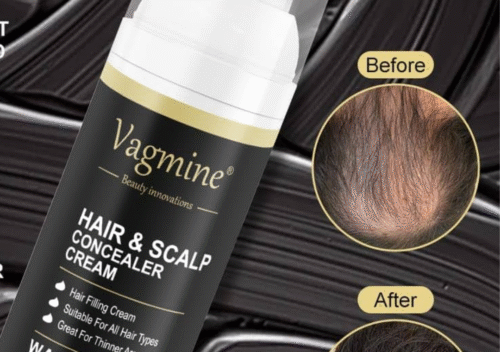 Vagmine Hair & Scalp Concealer Cream, Waterproof Hair Shadow Cream, 50ml (Dark Brown)