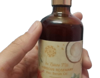 The Nature Mill Hibiscus Rosemary Hair Oil – Natural Strength for Healthy Hair