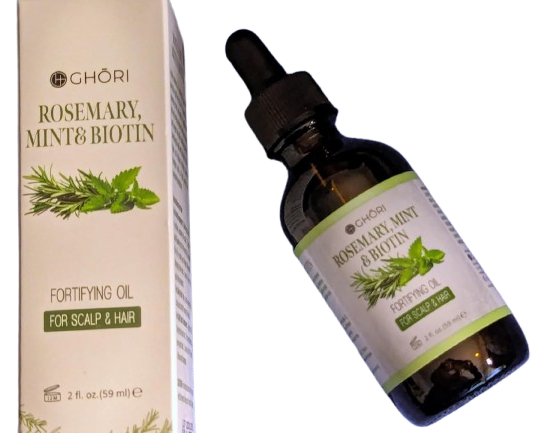 You are currently viewing Ghori Rosemary, Mint & Biotin Fortifying Hair Oil 59ml Best Hair Review – Benefits, Ingredients & Usage Ghori Hair Oil