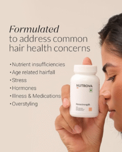 Read more about the article NUTROVA Kerastrength For Unisex (60 Capsules – Pack of 2) – Advanced Hair & Nail Nutrition